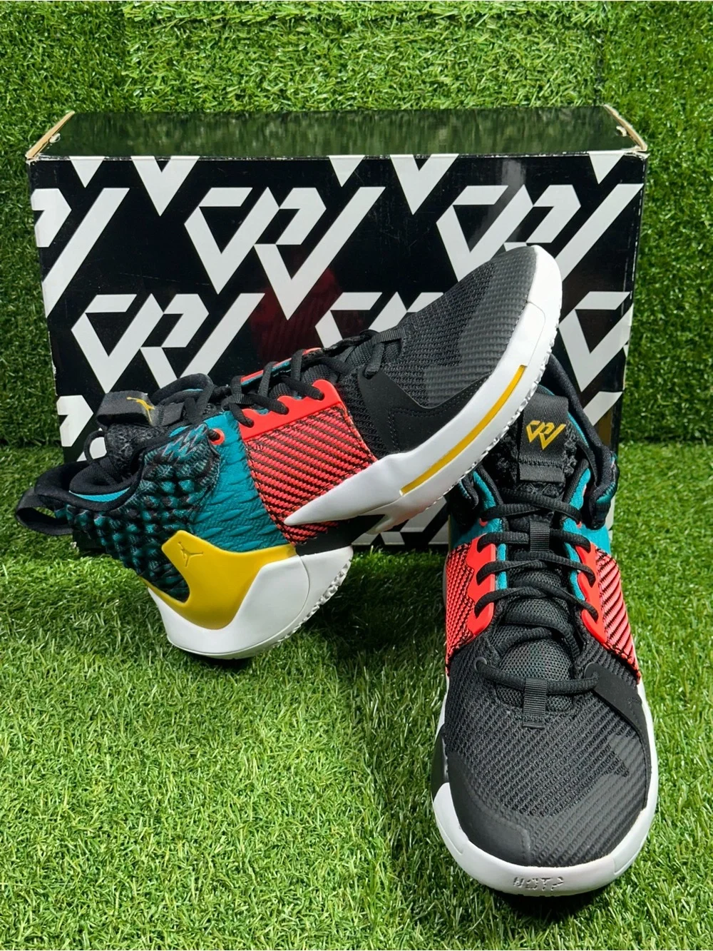 JORDAN WHY NOT ZERO.2, BLACK/ MULTICOLOR/ WHITE, SIZE 10 MENS, CI6294-001 , NEW